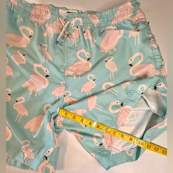 Trinity Coast Men’s Pink Flaming Baby Blue Swim Trunks Liner Size XL Pre-Owned - Picture 4 of 8